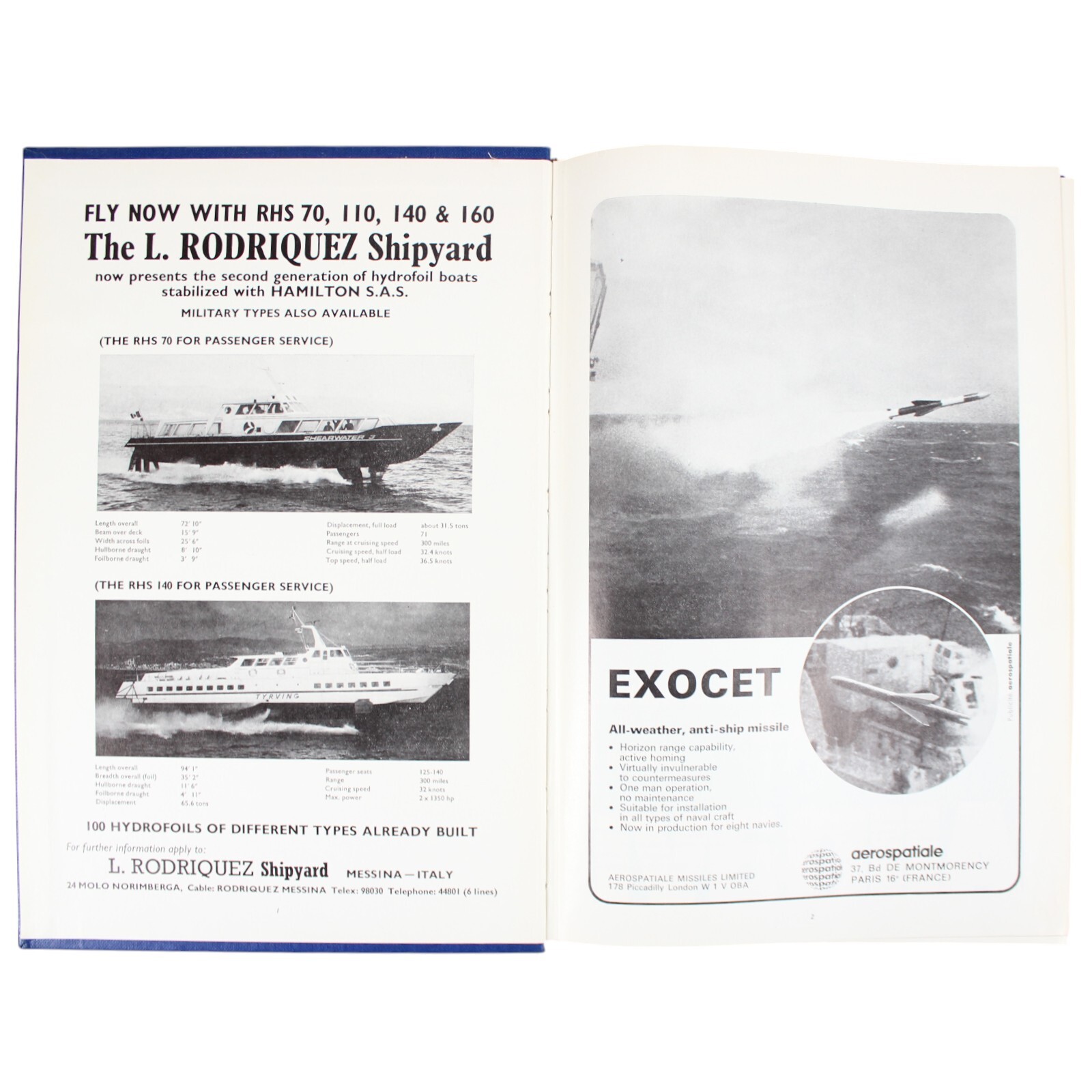 Hovercraft Hydrofoil Surface Skimmers JANES 1972-73 Military Recreational Craft