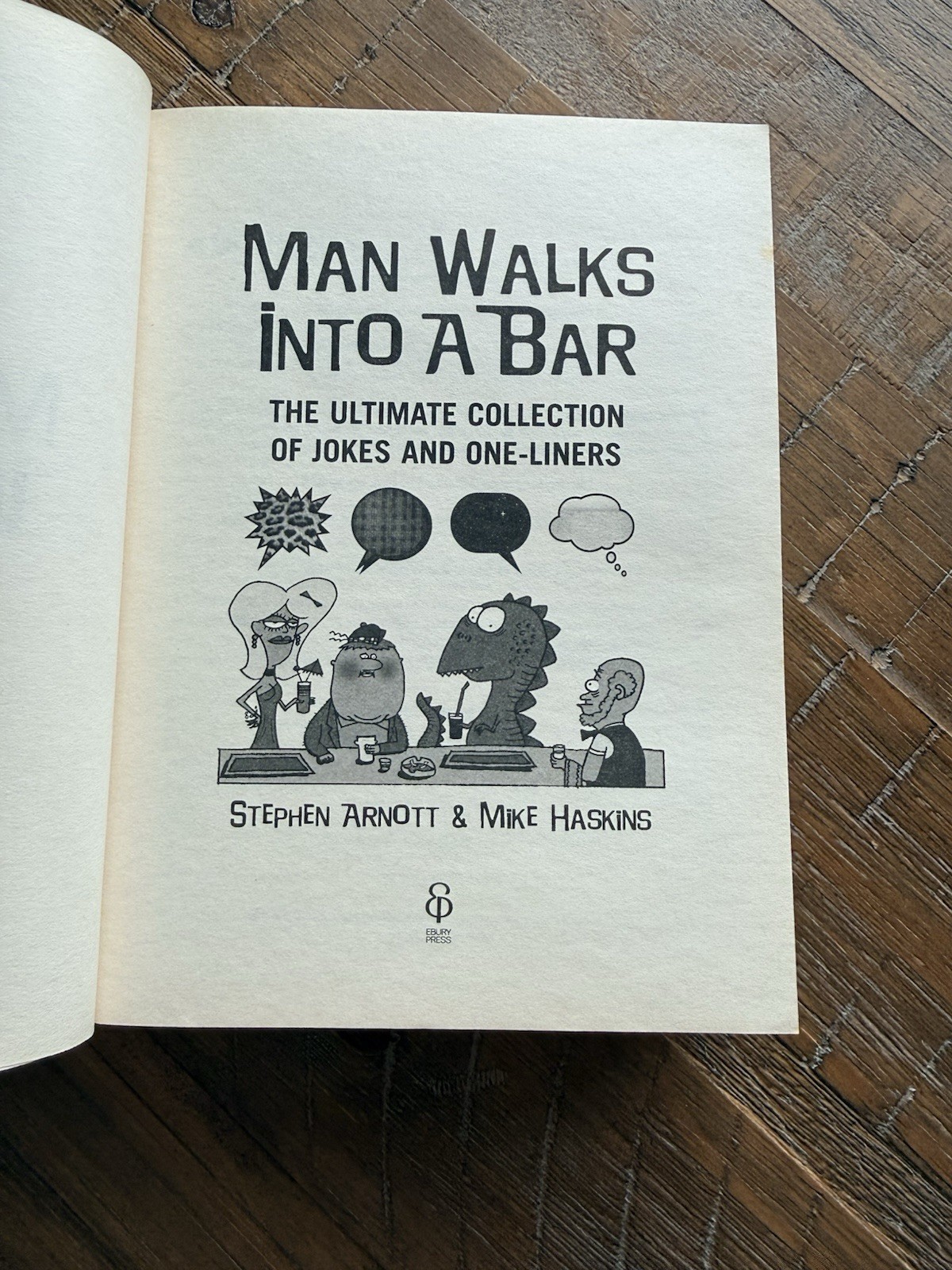 Man Walks Into a Bar Stephen Arnott Mike Haskins Ebury Press Paperback Humor