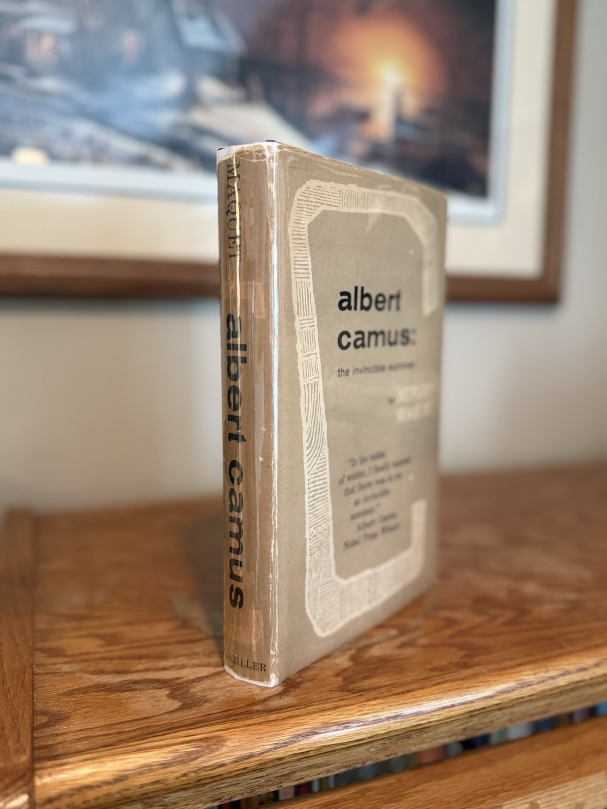 Albert Camus: The Invincible Summer by Albert Maquet 1st Edition 1958 Hardcover