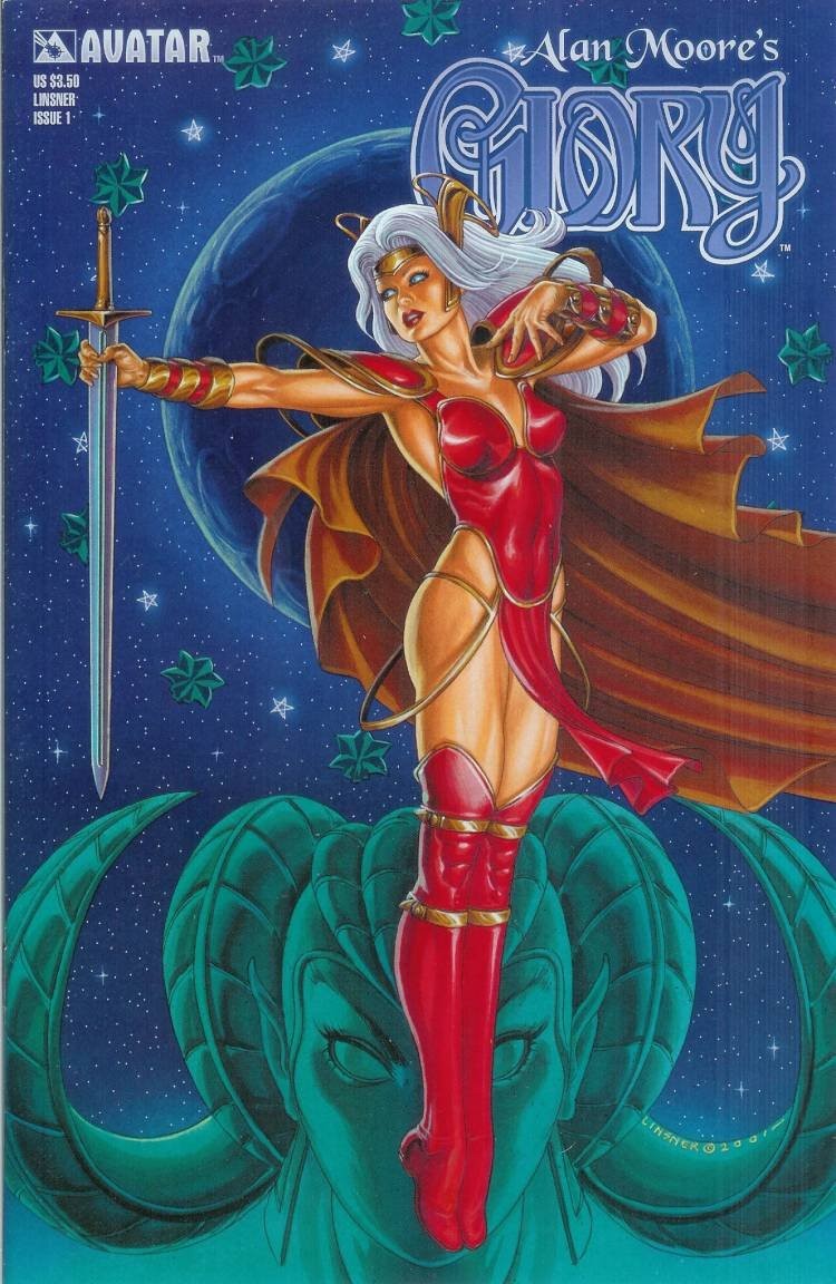 Alan Moore’s Glory #1 Joseph Michael Linsner Cover – Mint 9.5+