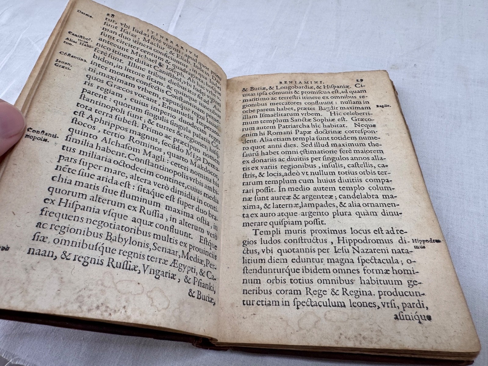 Itinerarium Beniamini Tudelensis 1575 Christopher Plantin Judaica Travel Antwerp