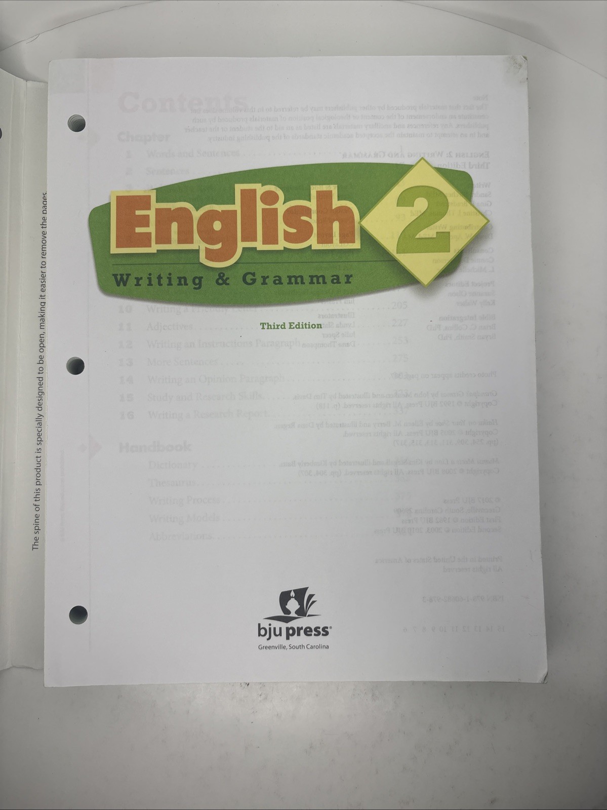 BJU Press English 2: Writing & Grammar Teacher’s Edition with CD, 3rd Edition