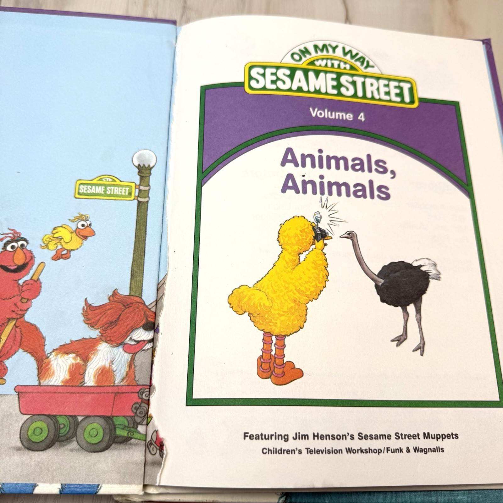 VTG Lot 6 On My Way With Sesame Street Children’s Hardcover BOOKS Volumes 1-6