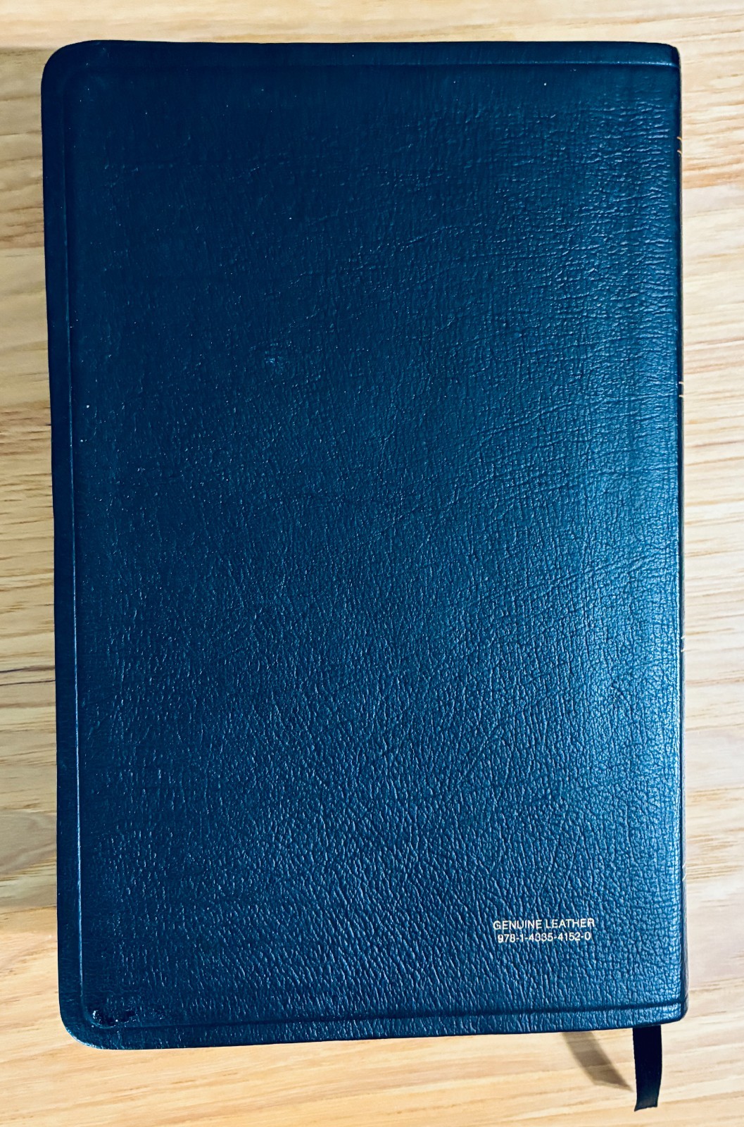 ESV Large Print Personal Size Bible. Red Letter. Genuine Leather, Black