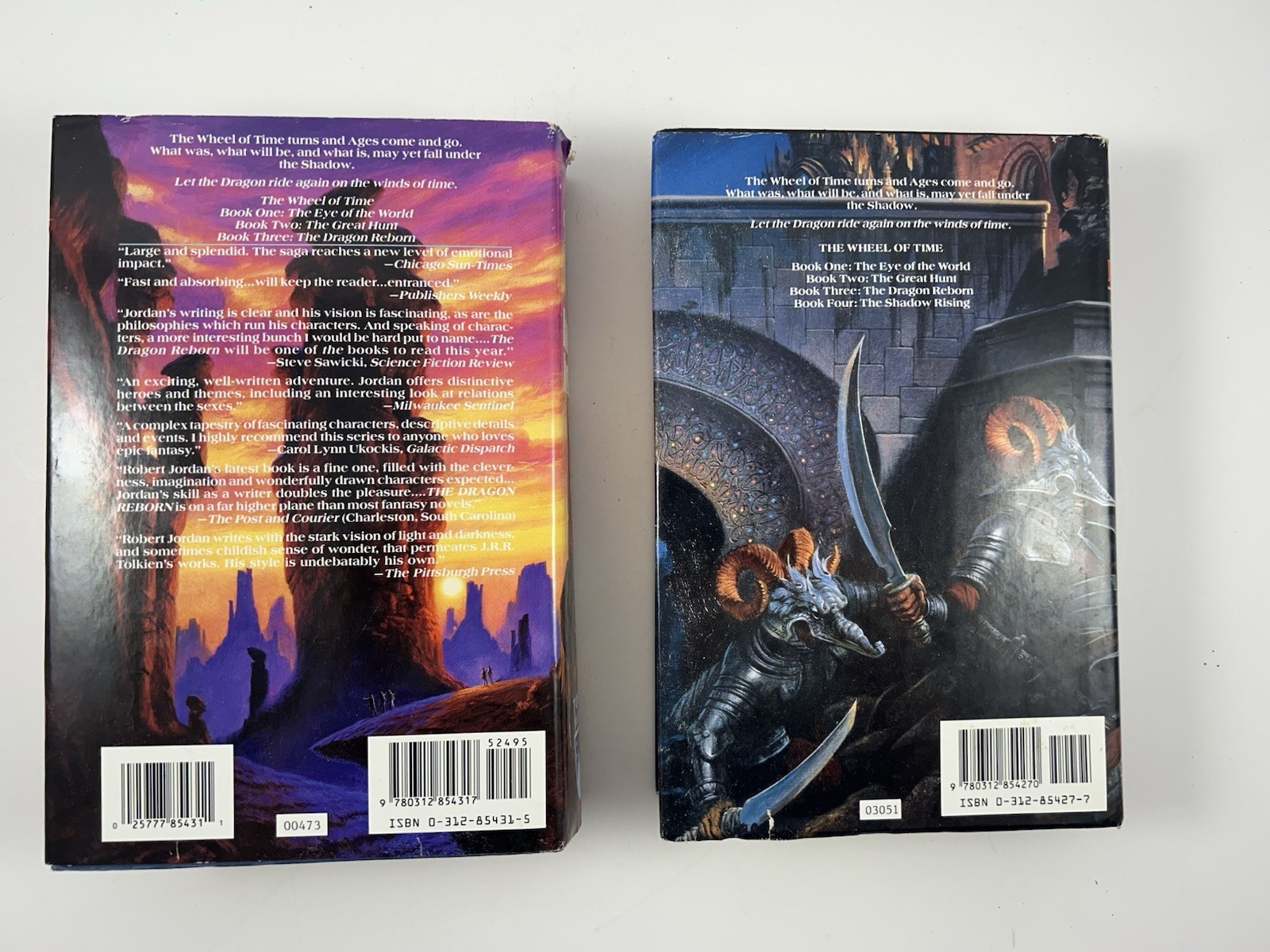 Lot of 7 HC Wheel of Time Books by Robert Jordan Volumes 4-10