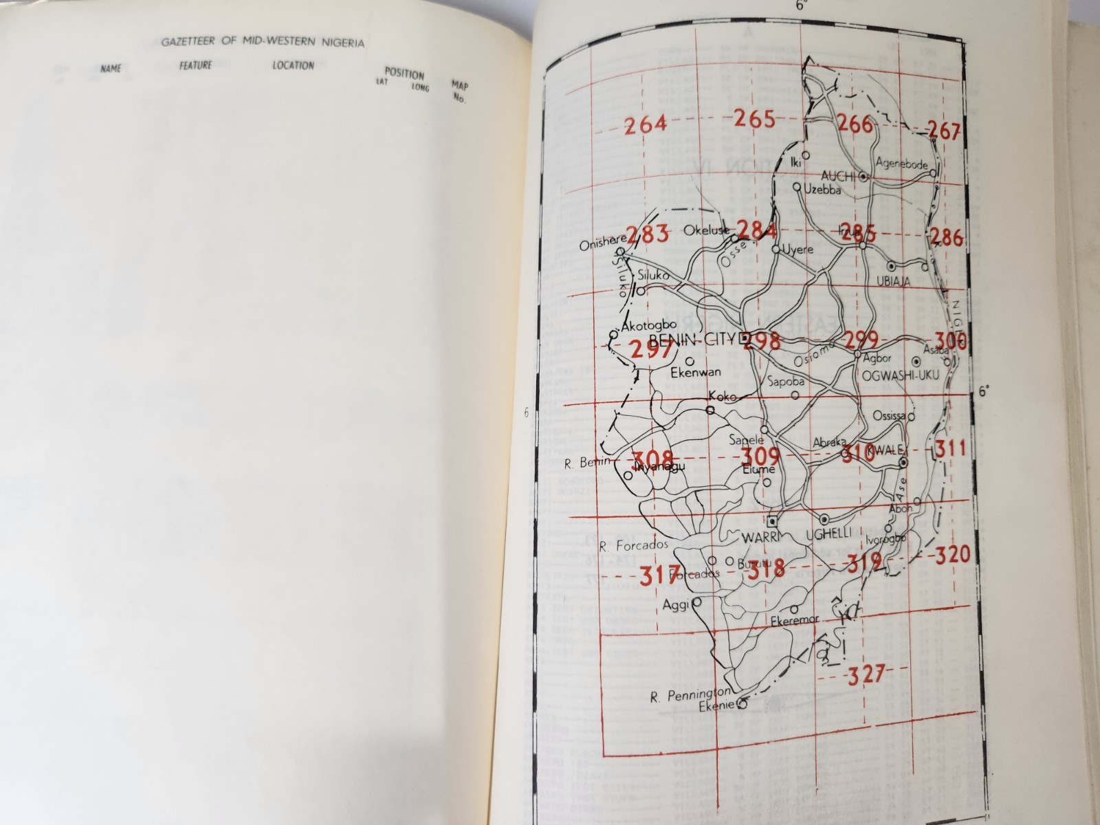 Gazetteer Vol II Nigeria Lagos 1965 Fold Out Map Federal Survey Book 176 Pages