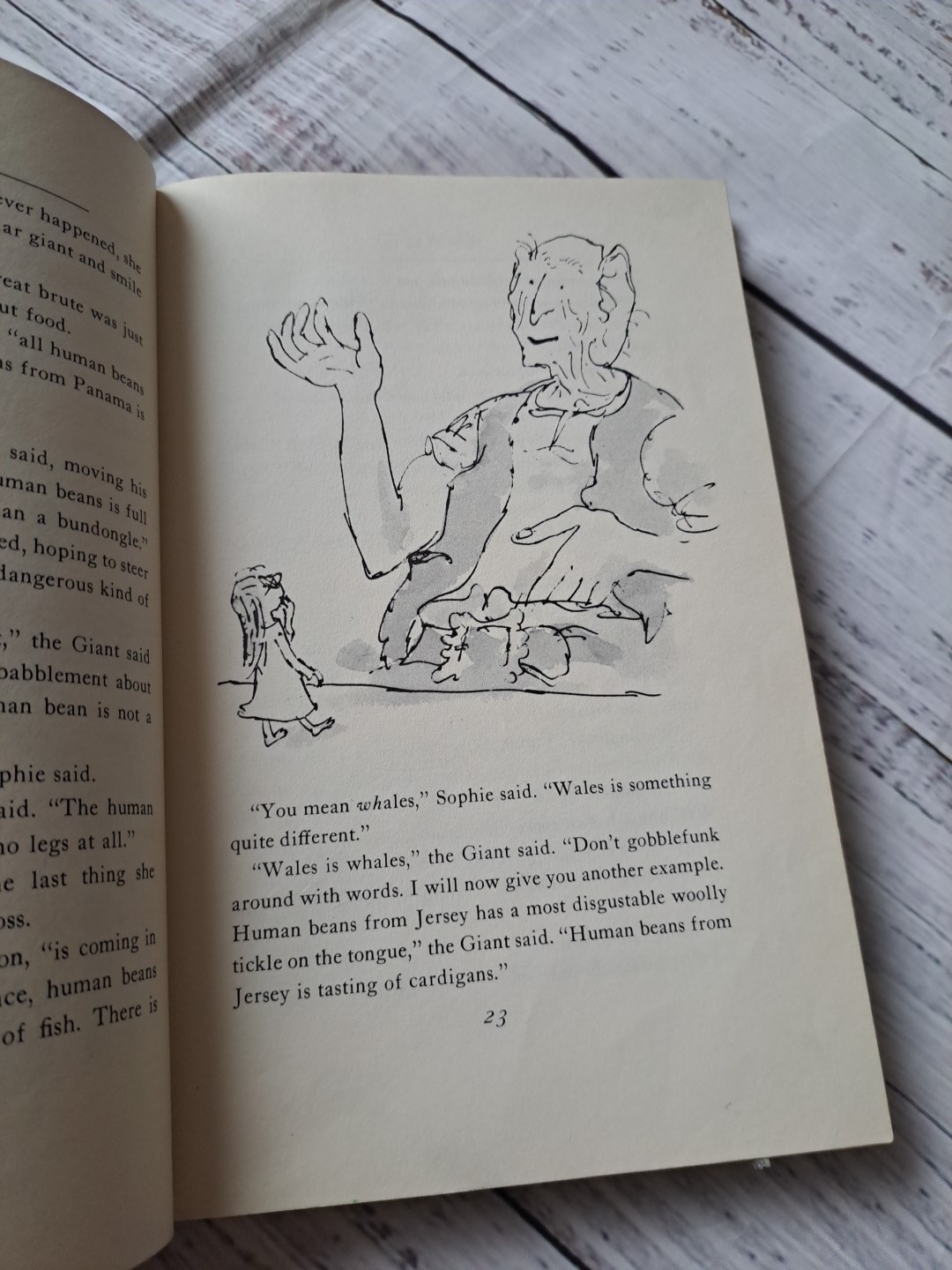 The BFG (by Roald Dahl) (1st American Edition, 1982) (Hardcover) 2nd Printing