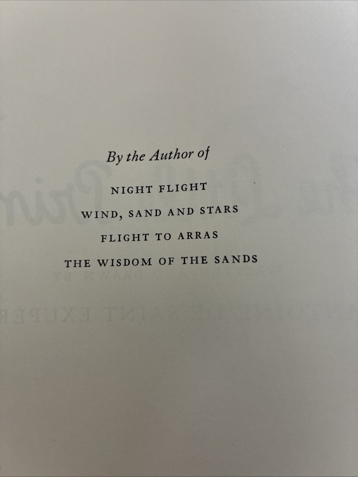 The Little Prince by Antoine De Saint Exupery Harcourt Brace and Company HBDJ
