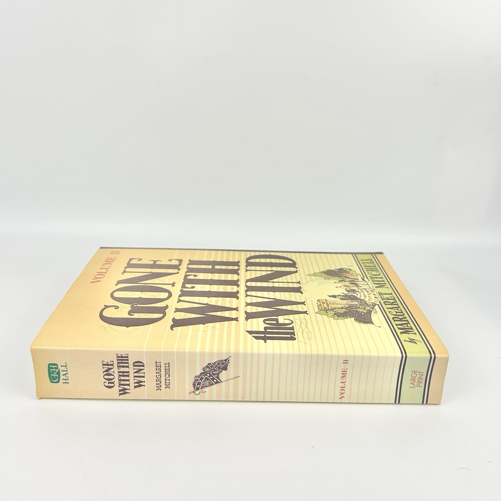 Rare Gone With The Wind Volume 1 & 2 Mitchell GK Hall Large Print Paperbacks