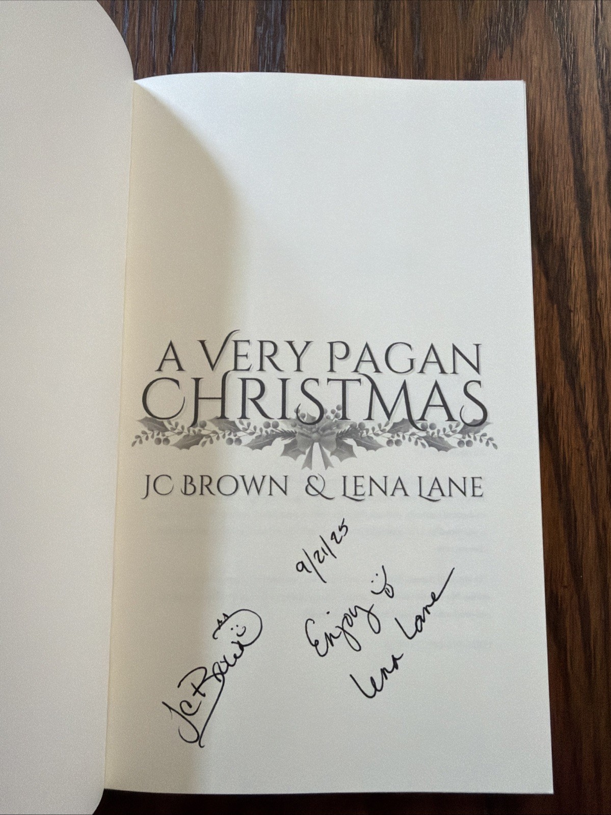 Very Pagan Christmas by Lena Lane and J. C. Brown (2025, Trade Paperback) Signed
