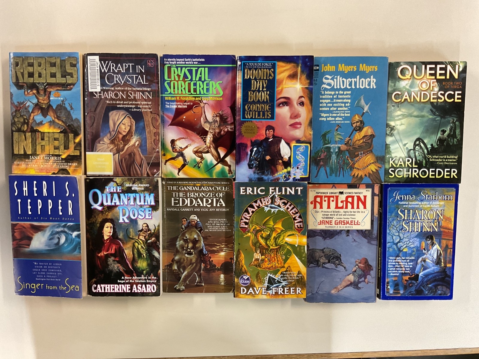 Science Fantasy PB Lot of 12 Catherine Asaro, John Myers Myers, Connie Willis