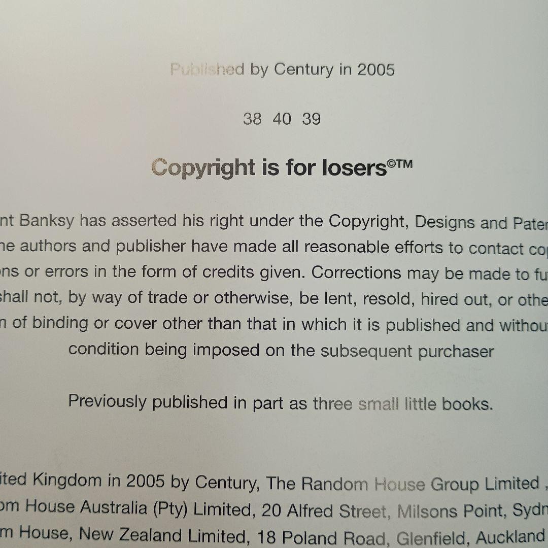 Banksy Wall and Piece Hardcover Art Book 8.3×8.5in All Color 207 Pages