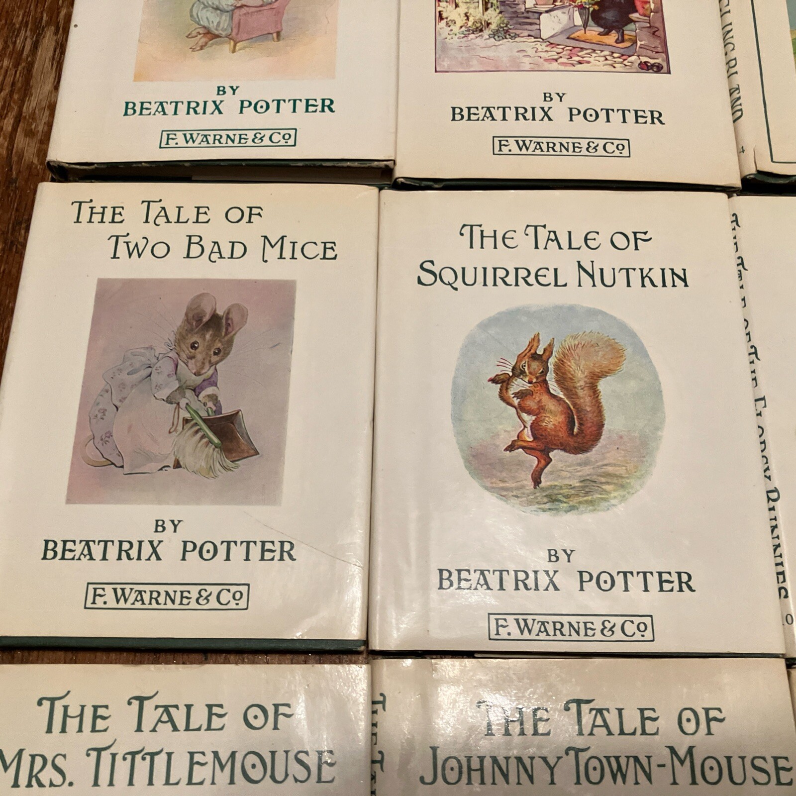 VTG Peter Rabbit Library Beatrix Potter Frederick Warne & Co Books HC Lot of 13