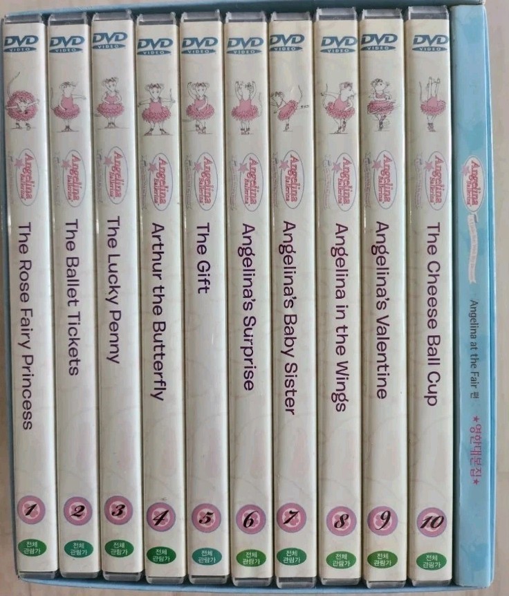 Lot 10 Angelina Ballerina Story DVD Collection Box Set Angelina at the Fair Ep