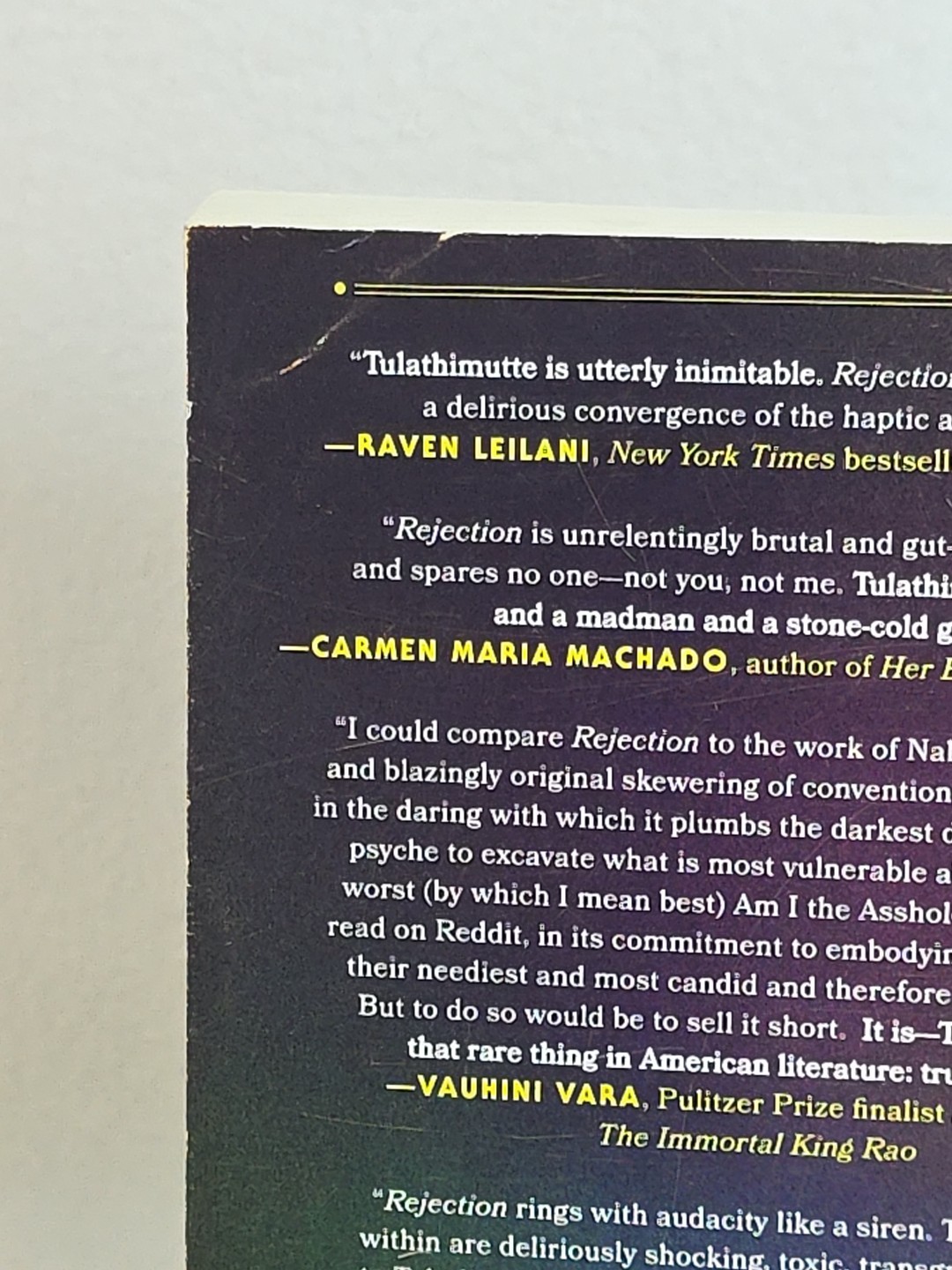 🟥 Tony Tulathimutte Rejection Uncorrected ARC 1st Edition Paperback 2024