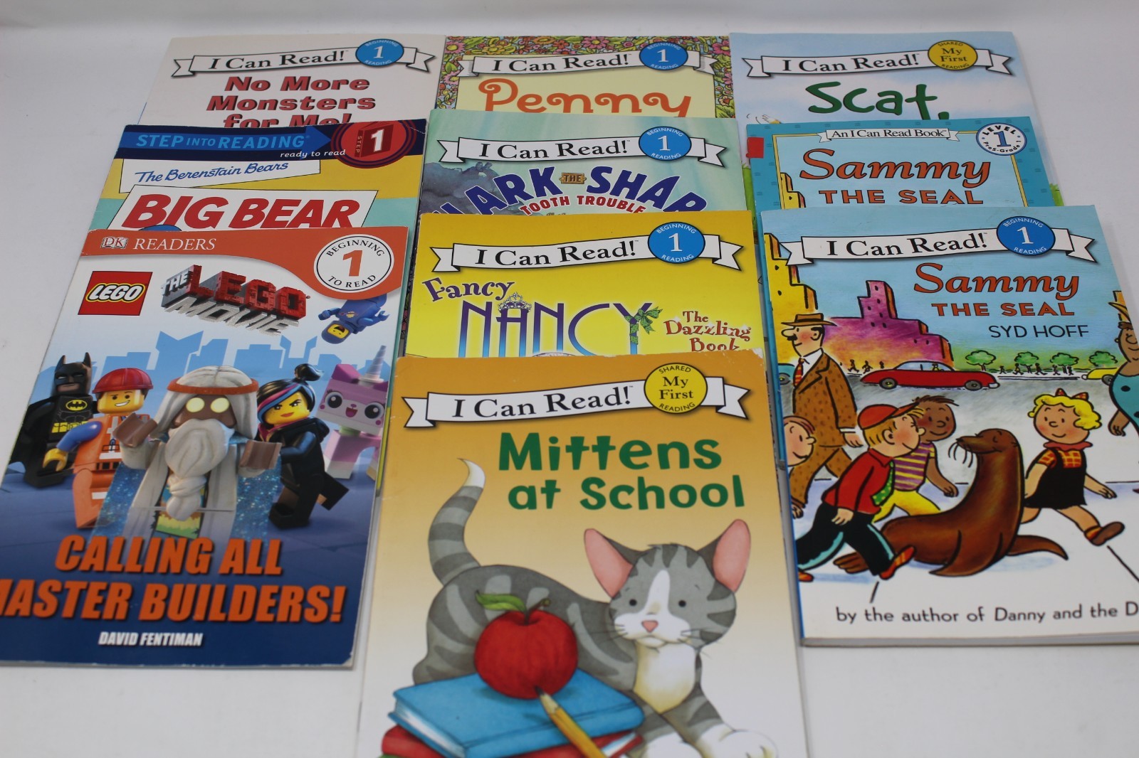 Lot of 10 Level 1 -Step into Reading – My First- I Can Read-Learn Books-MIX