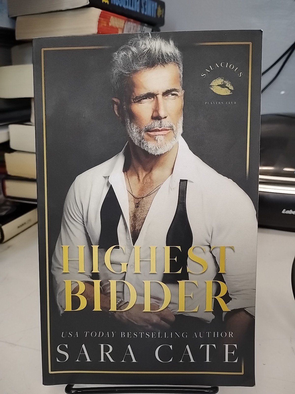 Highest Bidder by Sara Cate (Salacious Players Club #5) OOP ORIGINAL COVER