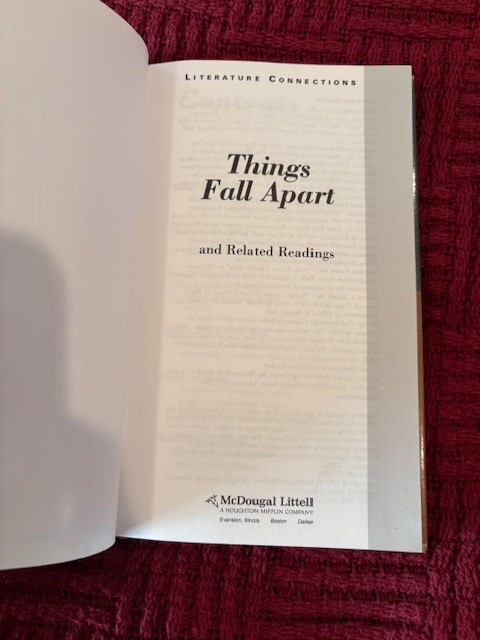 *THINGS FALL APART AND RELATED READINGS* By Chinua Achebe HC LIKE NEW
