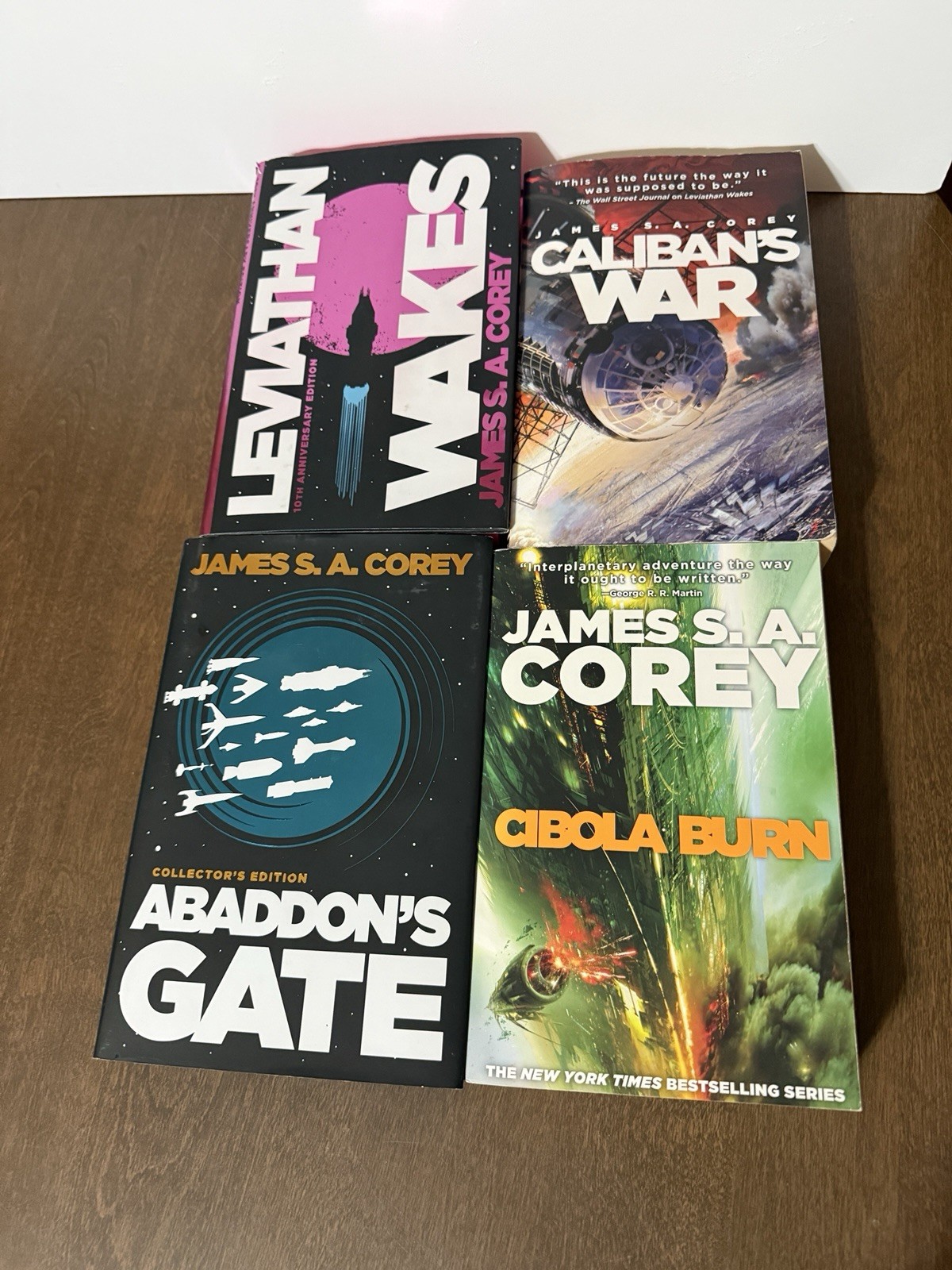 The Expanse Books 1-4 1 2 3 4 by James S. A. Corey 2 Collectors Editions 2 PB