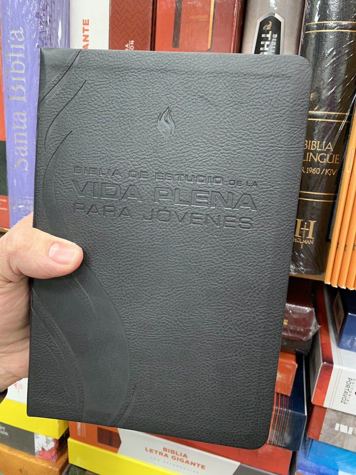 BIBLIA DE ESTUDIO DE LA VIDA PLENA PARA JÓVENES REINA VALERA 1960 NEGRO PIEL IMI