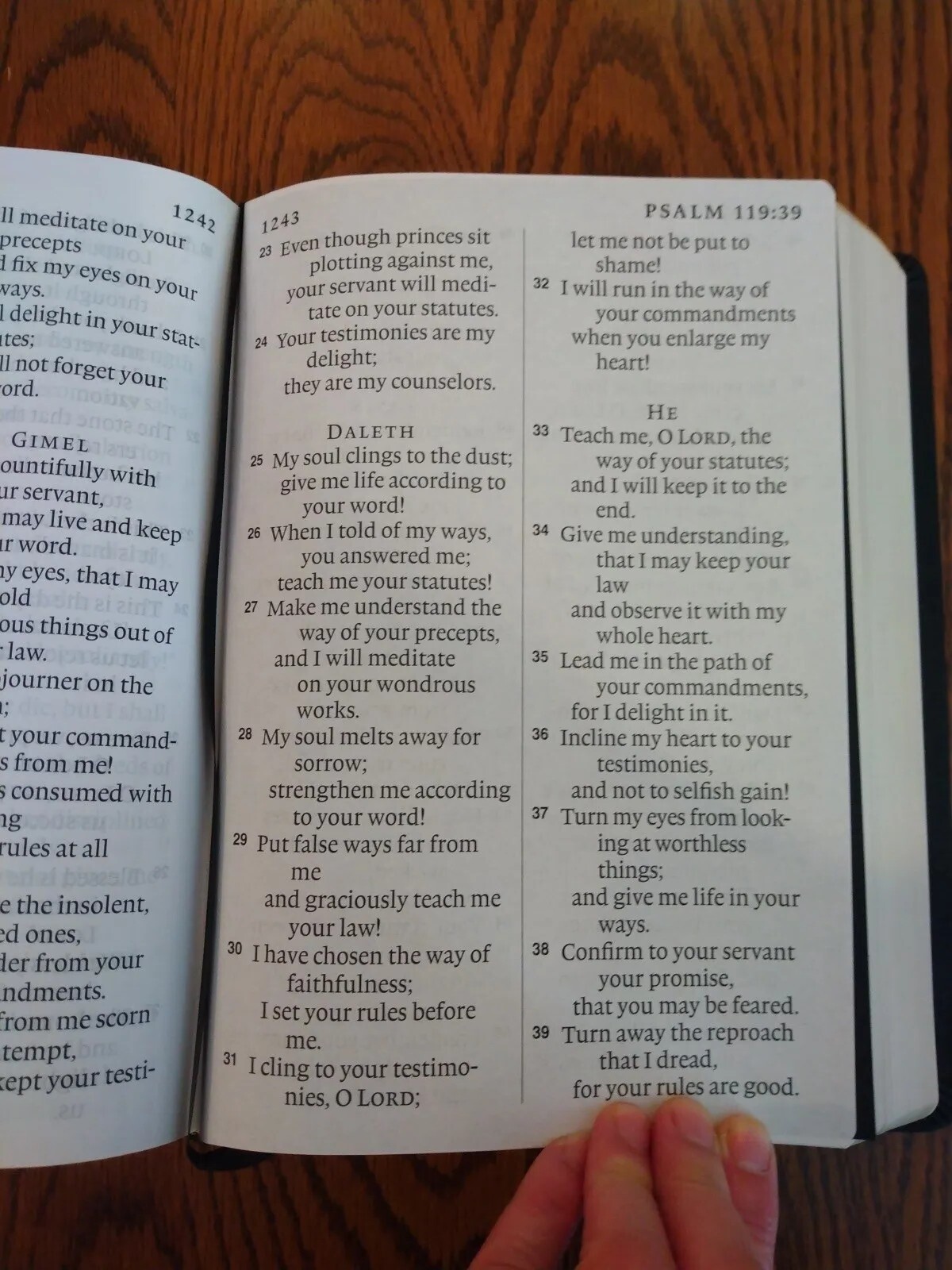 ESV SUPER GIANT Print Bible Black genuine leather ©2001~ 17 point font