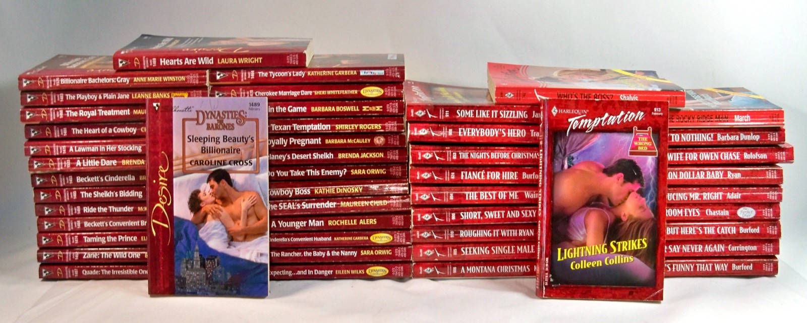 Lot of 48 Vintage Harlequin/Silhouette ‚Desire‘ & ‚Temptation‘ Series Paperbacks