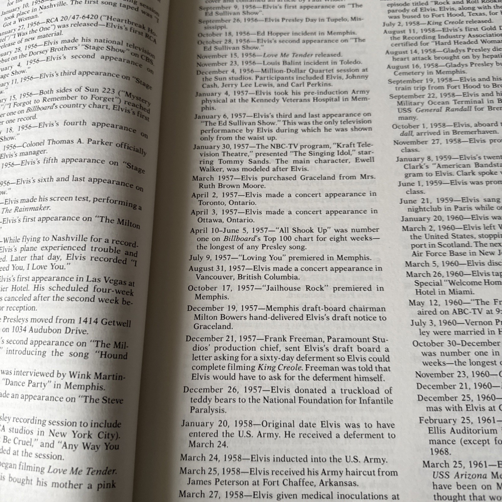 „Elvis His Life From A to Z“ Hardcover 620 pages By Fred Worth Steve Tamerius