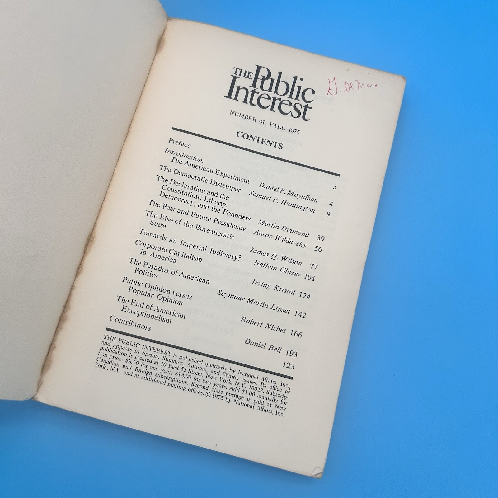 The Public Interest – Number 41, Fall 1975