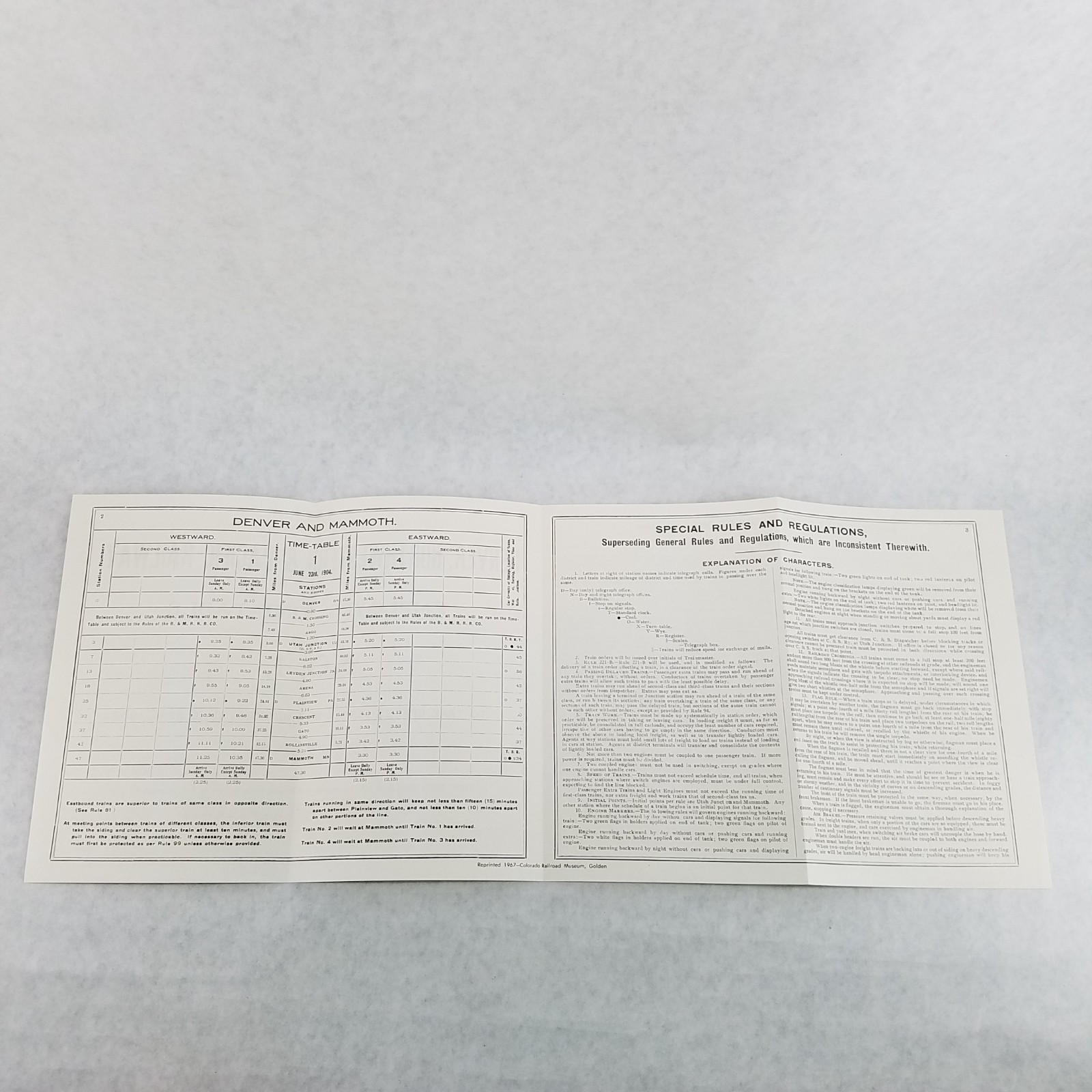 Rails That Climb: Narrative History of the Moffat Road w/ Foldout Map & Inserts