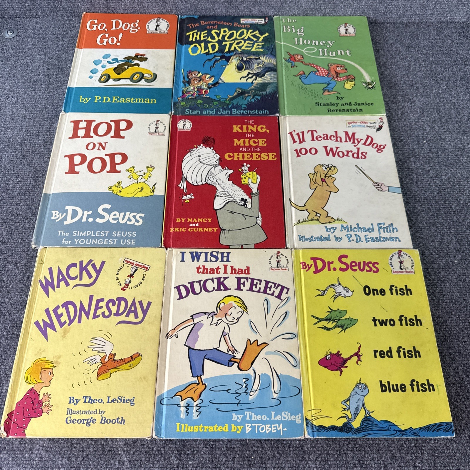 Lot of 36 Vintage Beginner Books – Dr Seuss LeSieg Berenstain