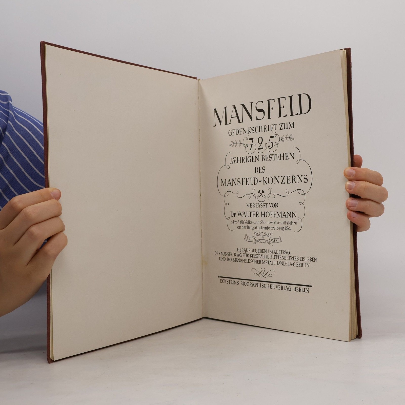 Mansfeld Gedenkschrift zum 725-jährigen Bestehen des Mansfeld-Konzerns