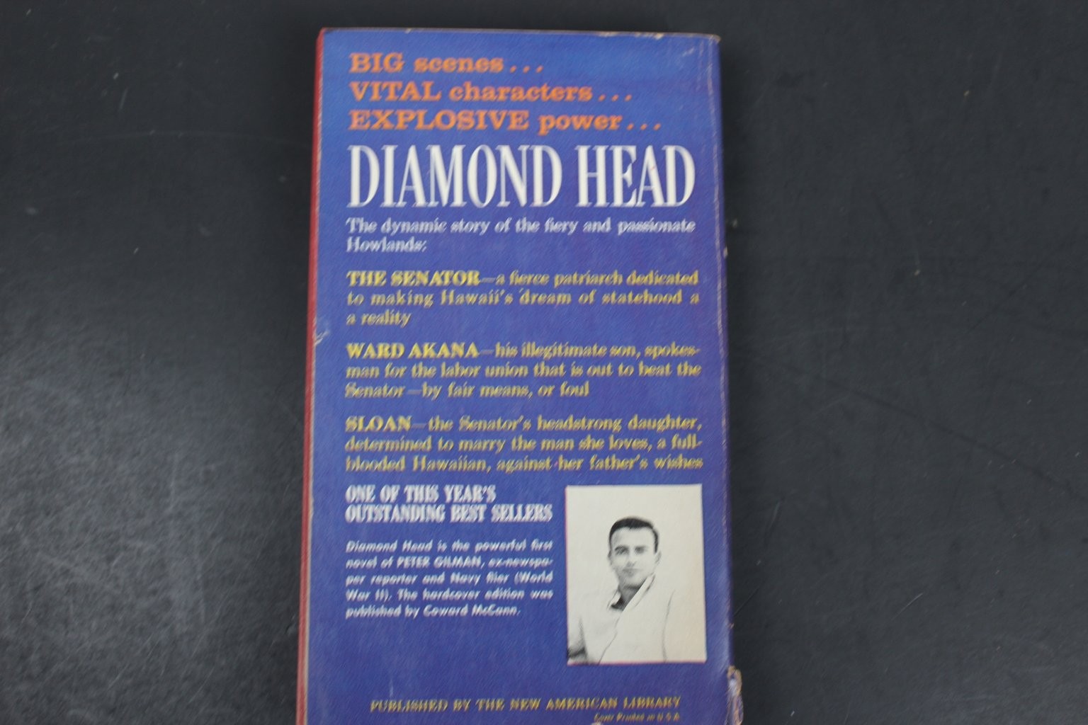Diamond Head Peter Gilman 1960 First Printing Signet Book Hawaii Novel