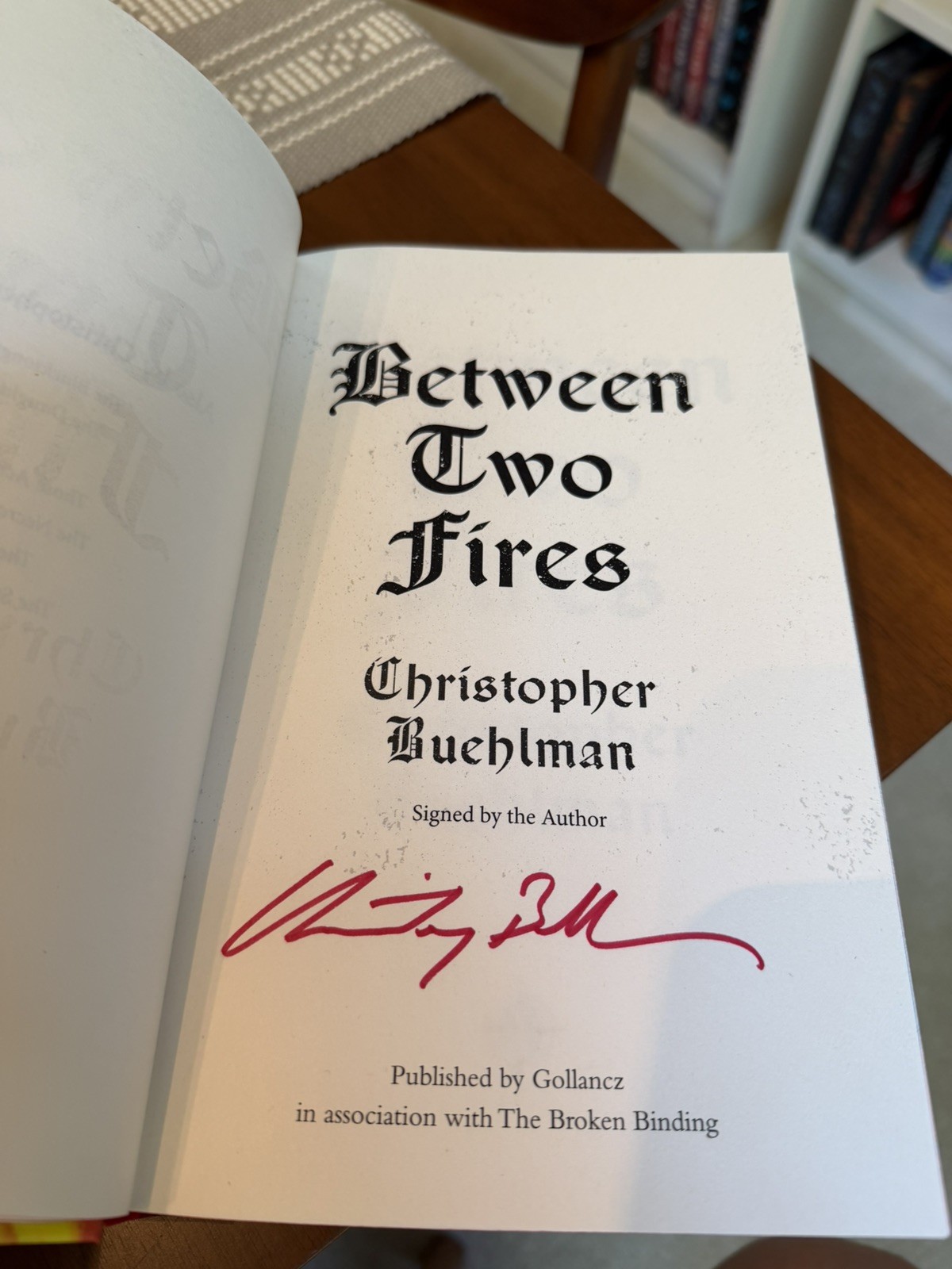 SIGNED 1st/1st Between Two Fires – Broken Binding Edition – Christopher Buehlman