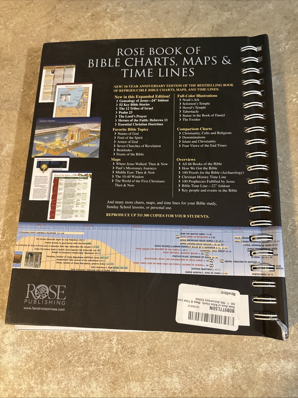 Rose Book of Bible Charts, Maps, and Time Lines: Full-Color Bible Charts