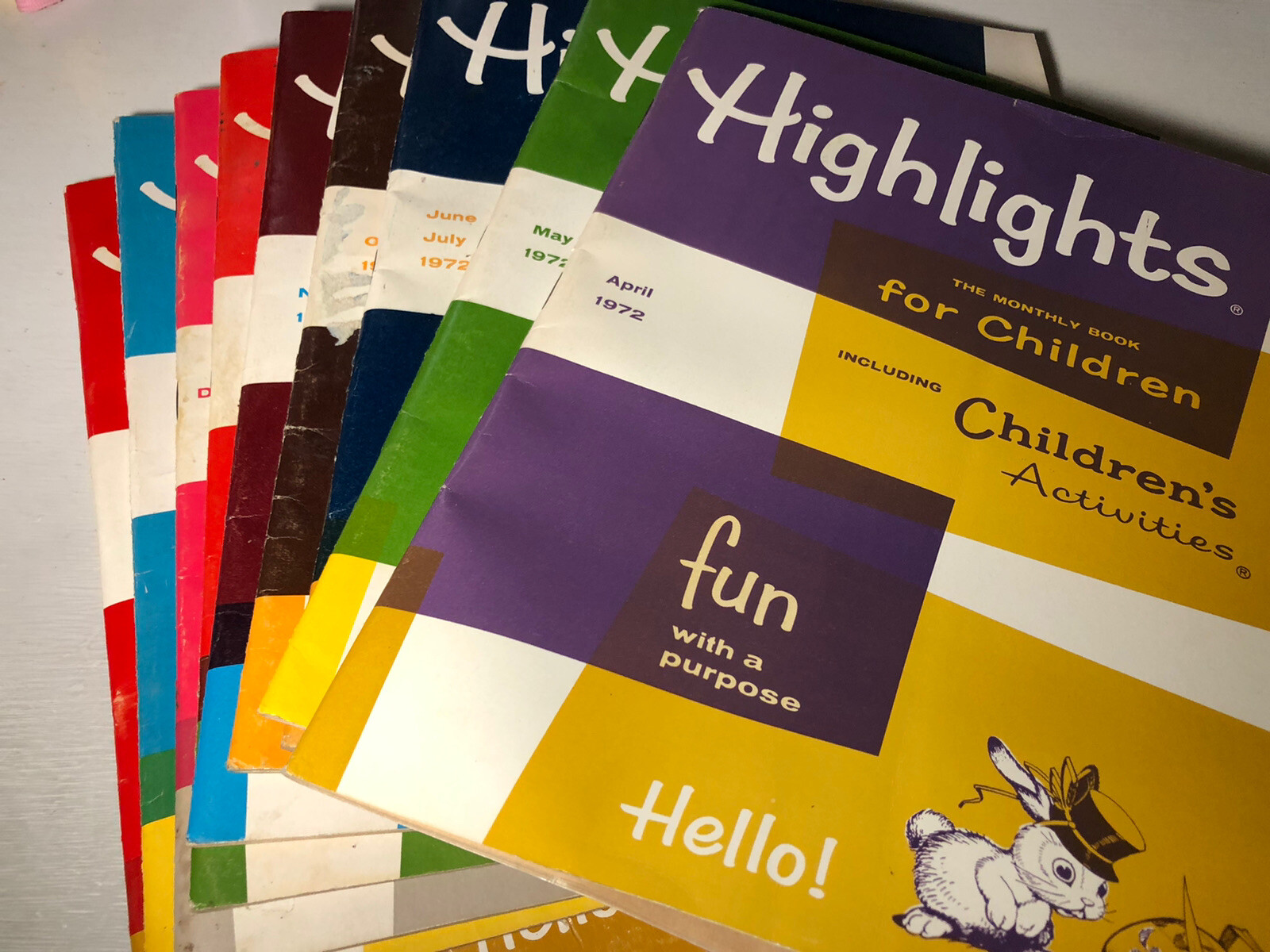 Vintage Highlights The Monthly Book for Children (1972-73) Lot of 9 Educational