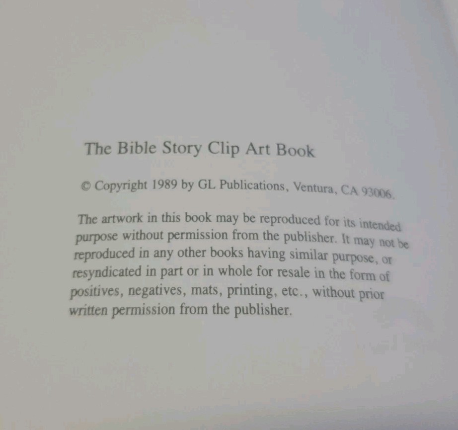 THE COMPLETE BIBLE STORY CLIP ART BOOK By Gospel Light Publications