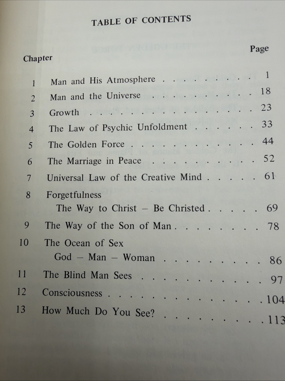 The Golden Force Paperback 1975 Holy Order Of Mans 120 Pages