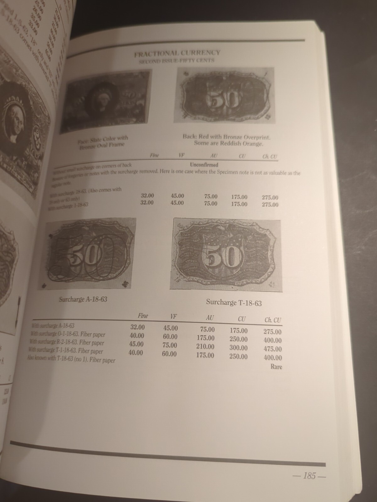 United States Currency Large Small Size Fractional Bank Note Paper Money Book