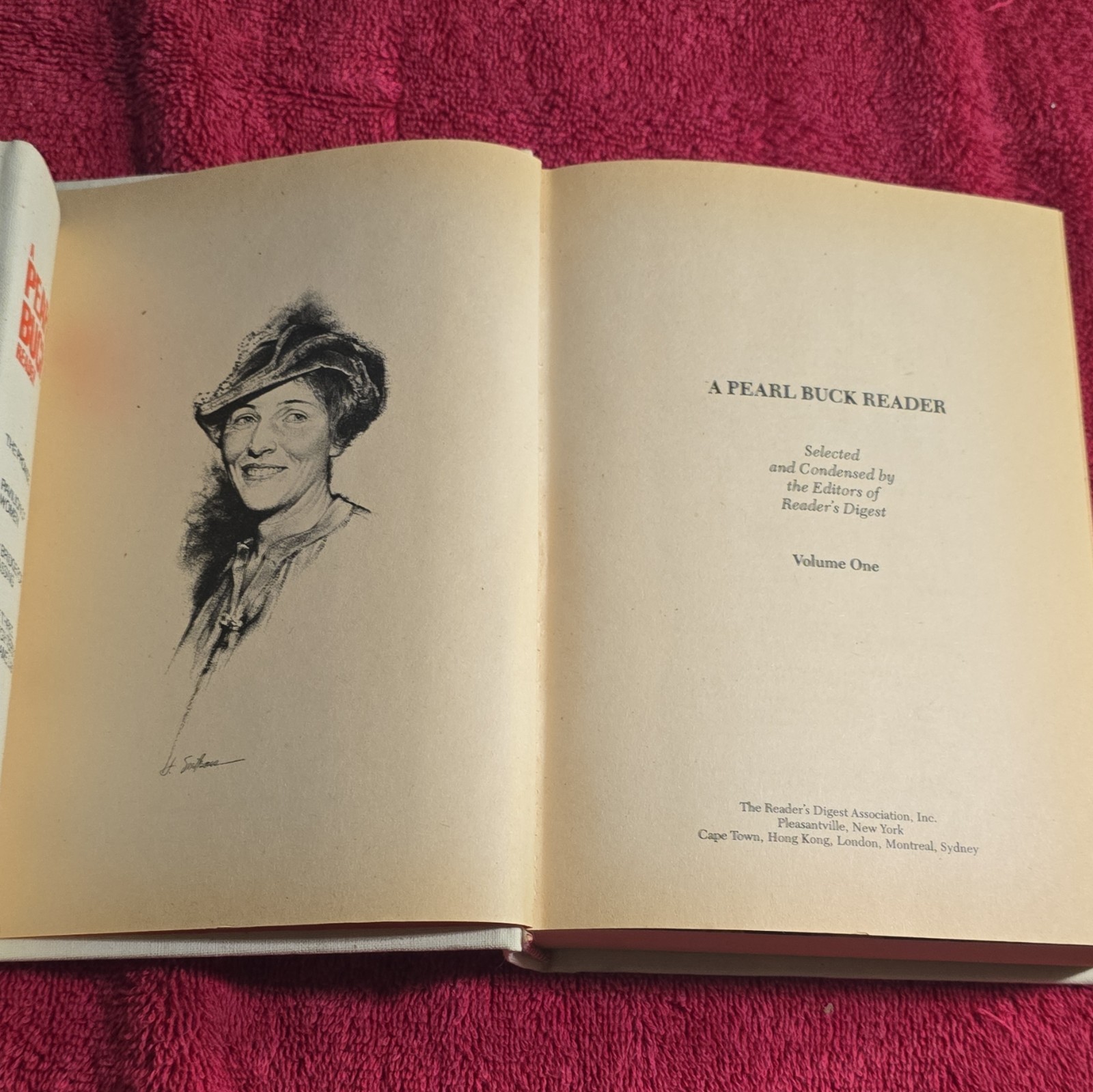 Reader’s Digest A Pearl Buck Reader Vol 1 & 2 Hardcover Illustrated Selznick