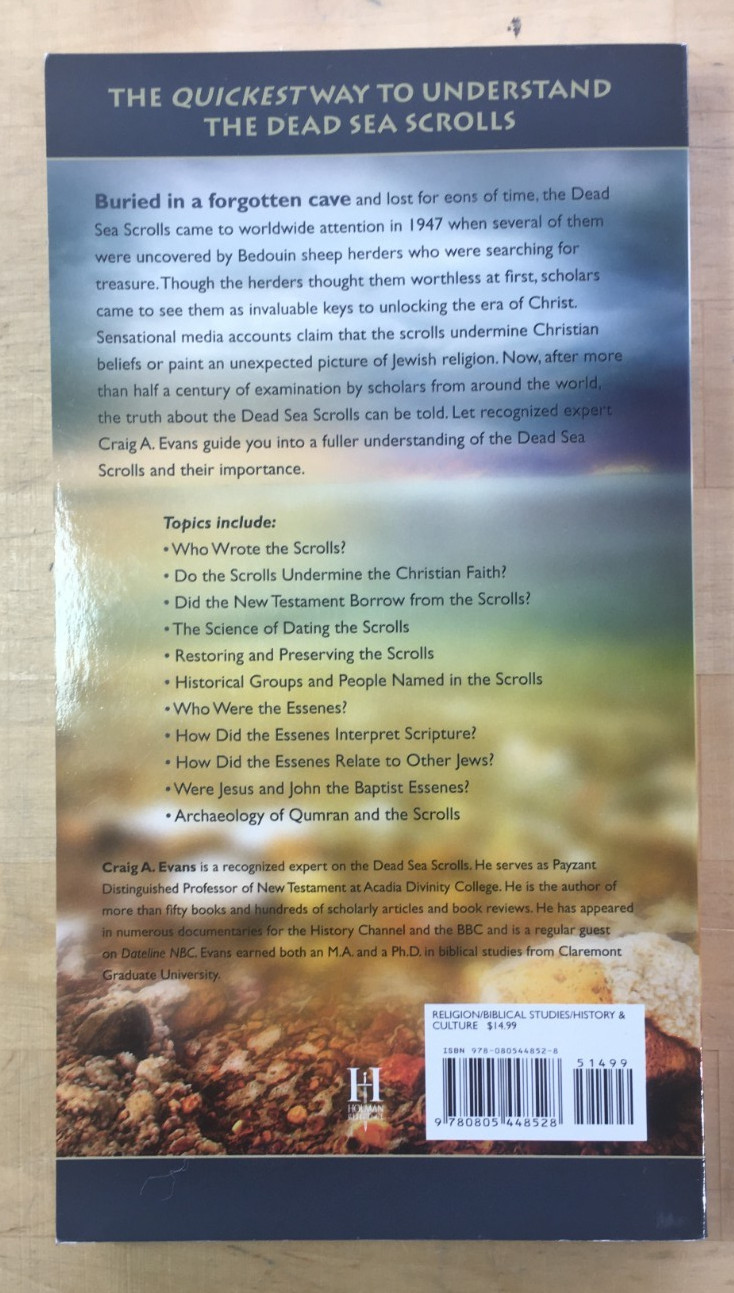 Holman QuickSource Guide to the Dead Sea Scrolls – Paperback – VERY GOOD