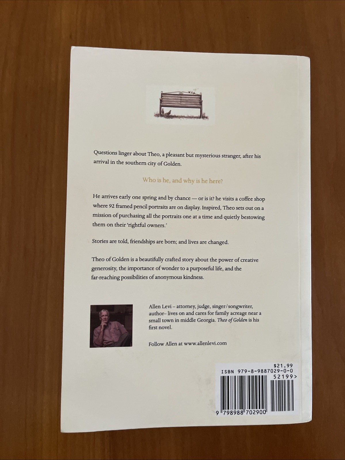 Theo of Golden Allen Levi RARE SELF PUBLISHED True 1st Edition STATED TPB