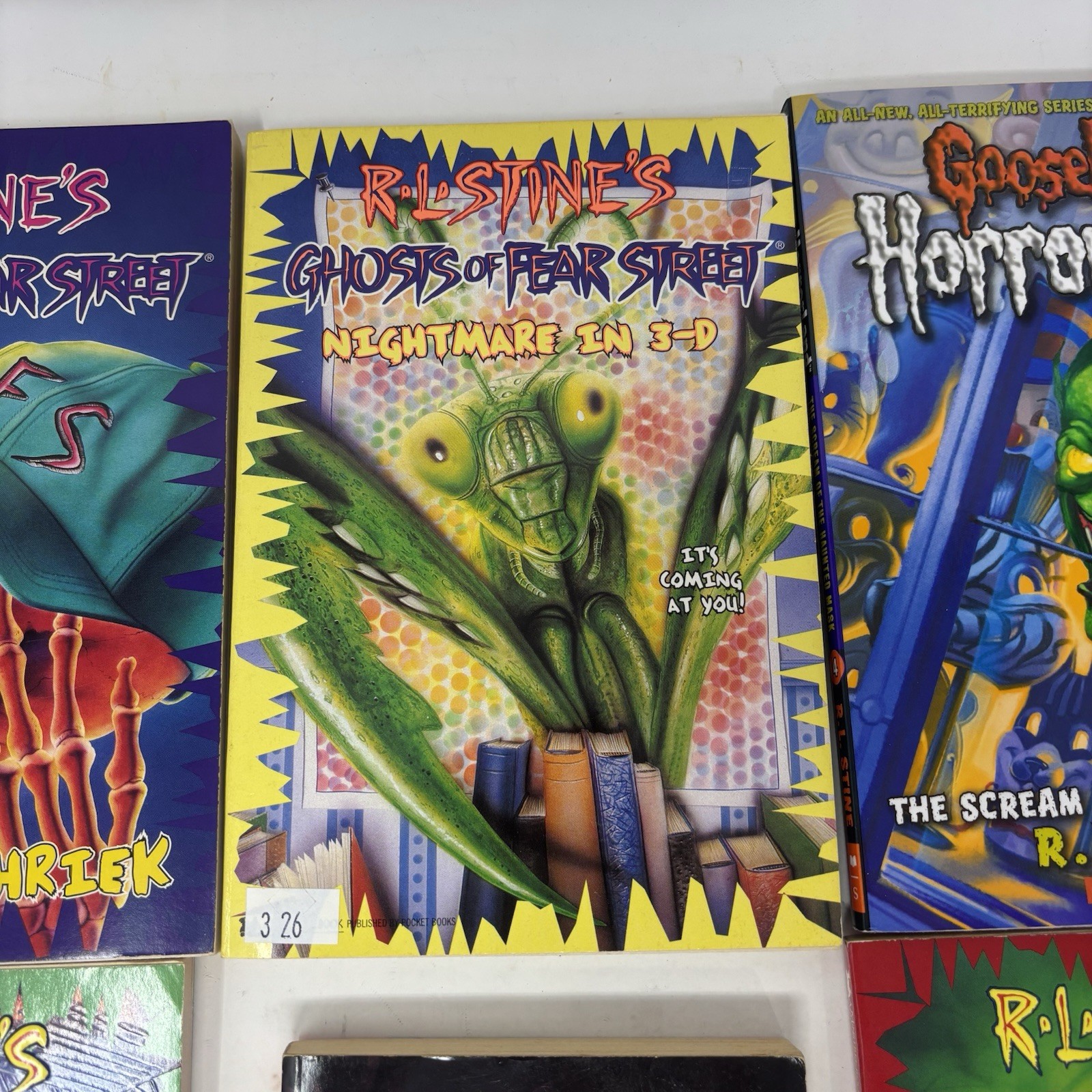 Goosebumps R. L. Stine Lot Of 6 Vintage 1990s Embossed KIDCORE READ DESCRIPTION