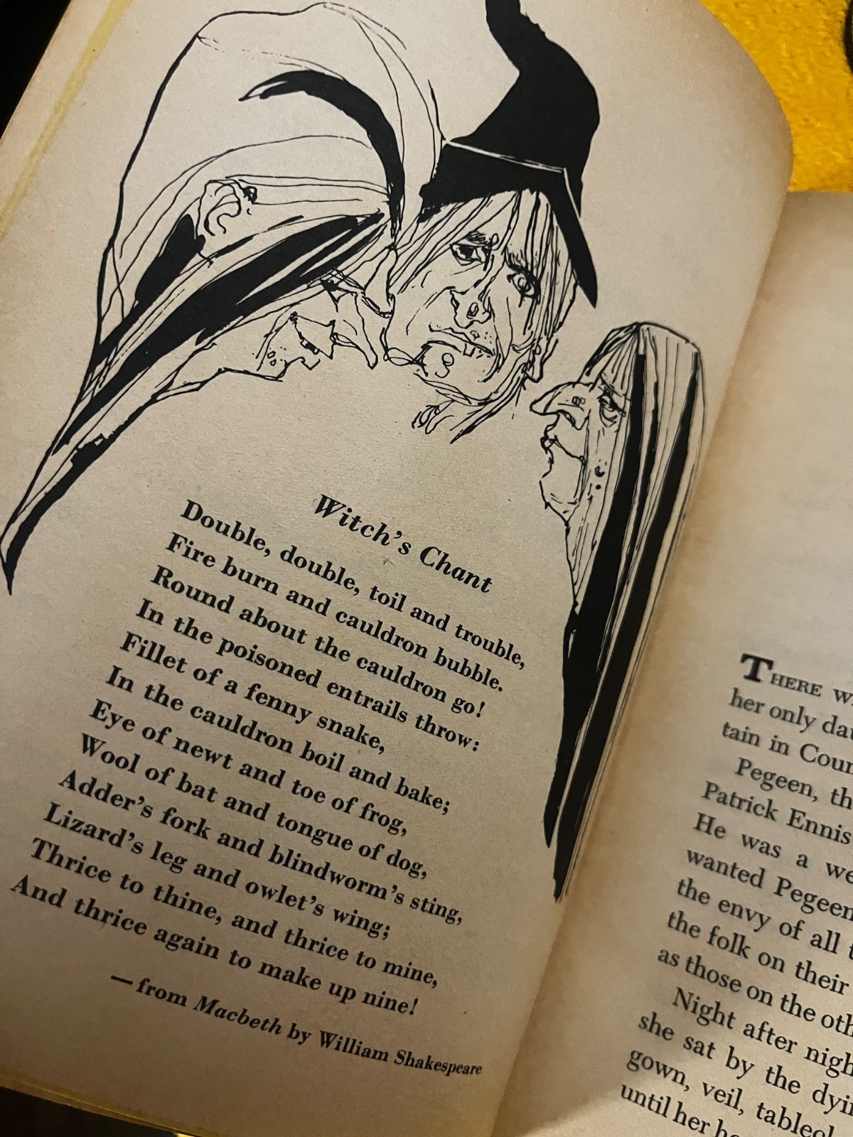 Nine Witch Tales Edited Abby Kedabra 1st printing 1968 Scholastic Vintage Horror