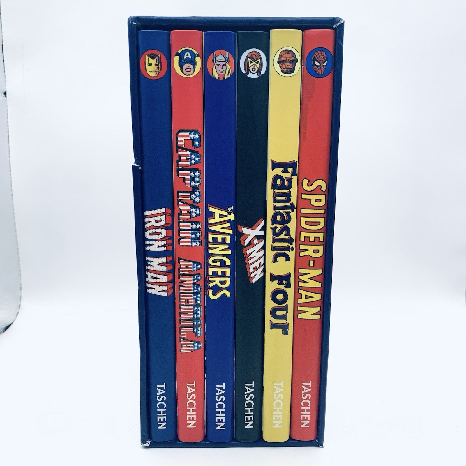 Marvel Super Heroes: 6-Book Set, Author Roy Thomas Taschen Ironman Spiderman