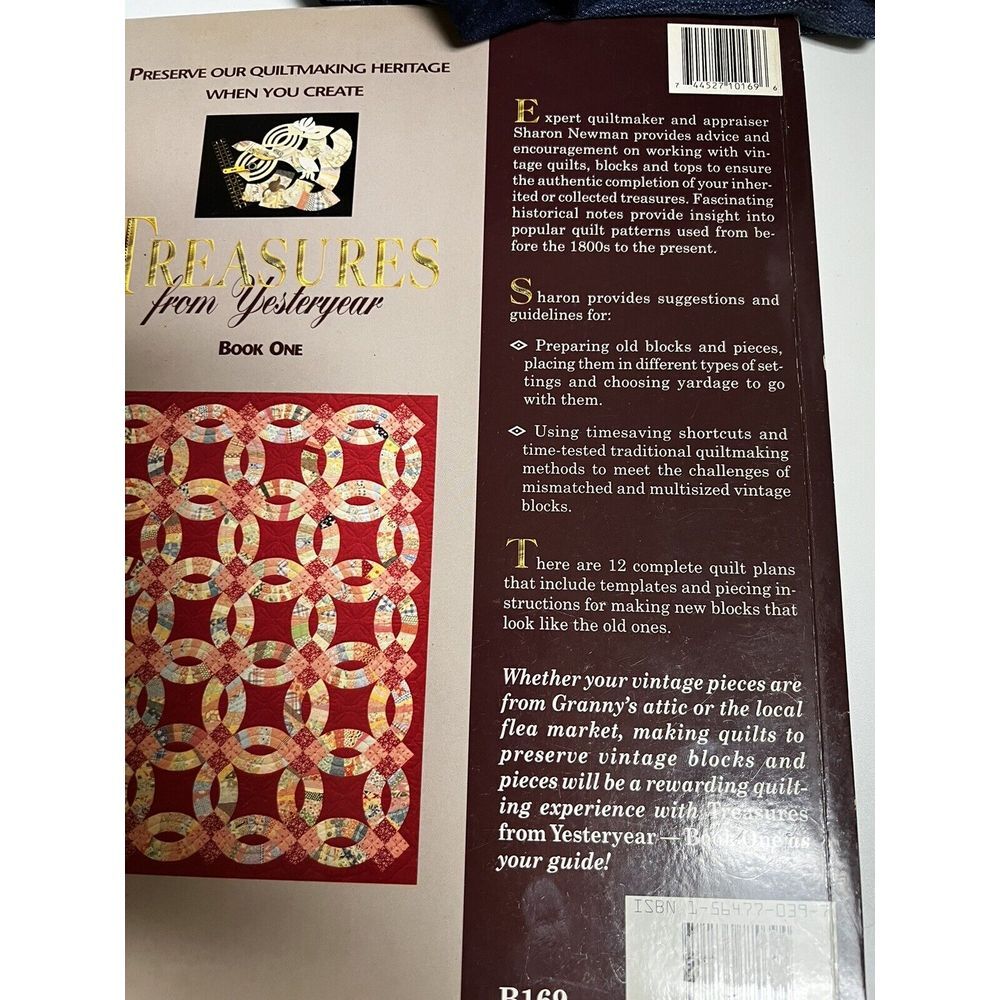 Treasures From Yesteryear Book Making Quilts from Vintage Blocks Quilting DGT-B