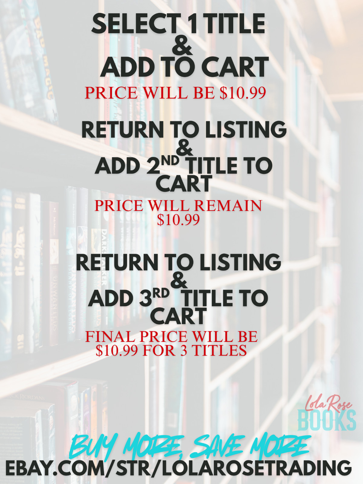 Fiction Books PBK • Pick Any 3 for $11 • Hundreds of Titles • Various Sub-Genres
