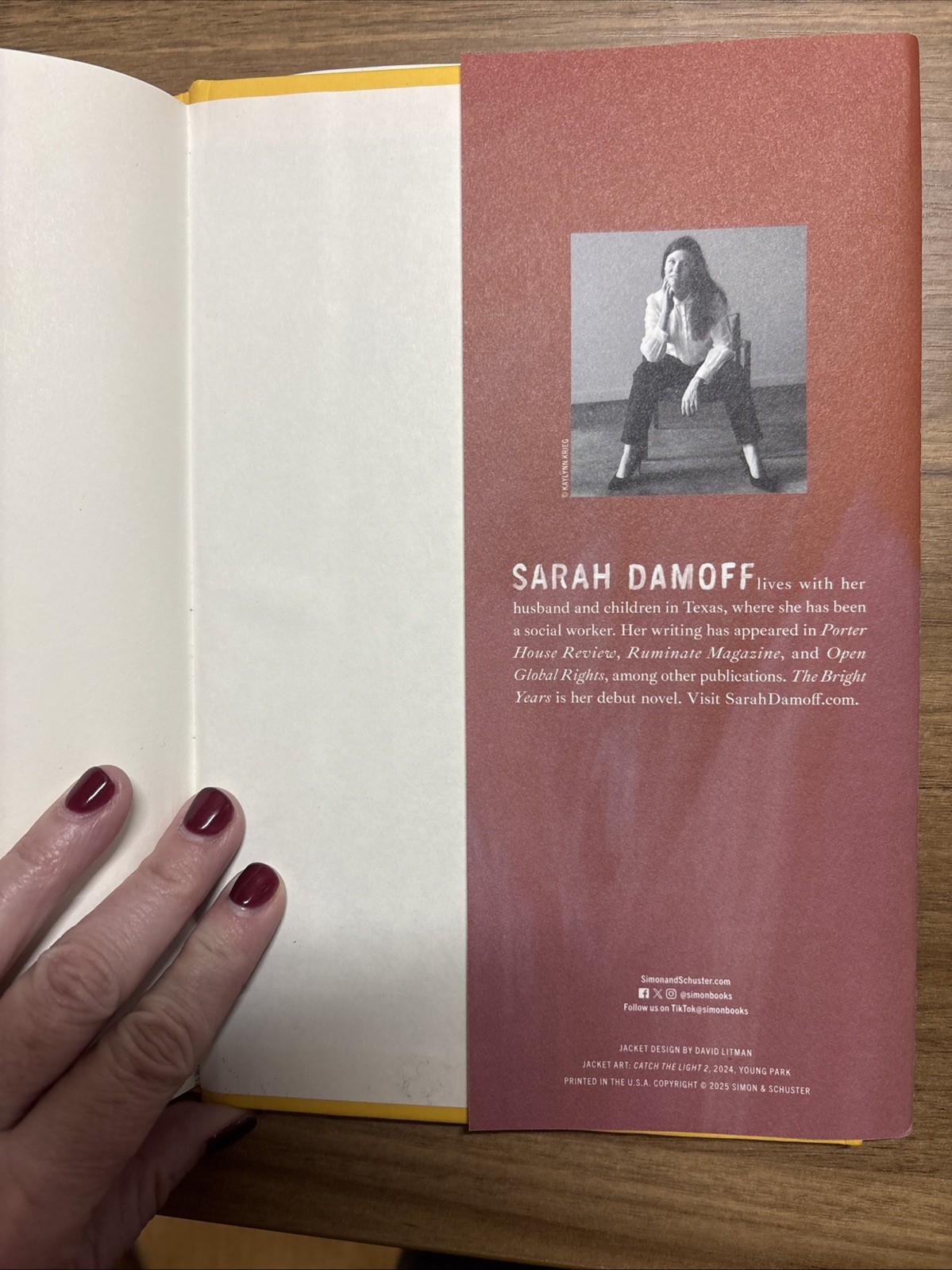 Bright Years by Sarah Damoff (2025, Hardcover)