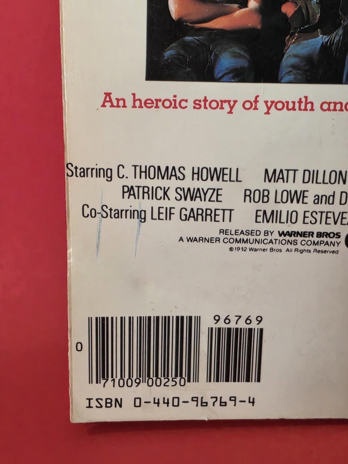 Nice Copy – The Outsiders S.E Hinton Movie Tie-In 1982 Laurel Leaf PB – Coppola