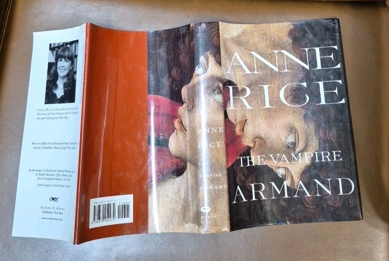 Anne Rice The Vampire Armand (Vampire Chronicles) 1998 Knopf HC 1st Edition
