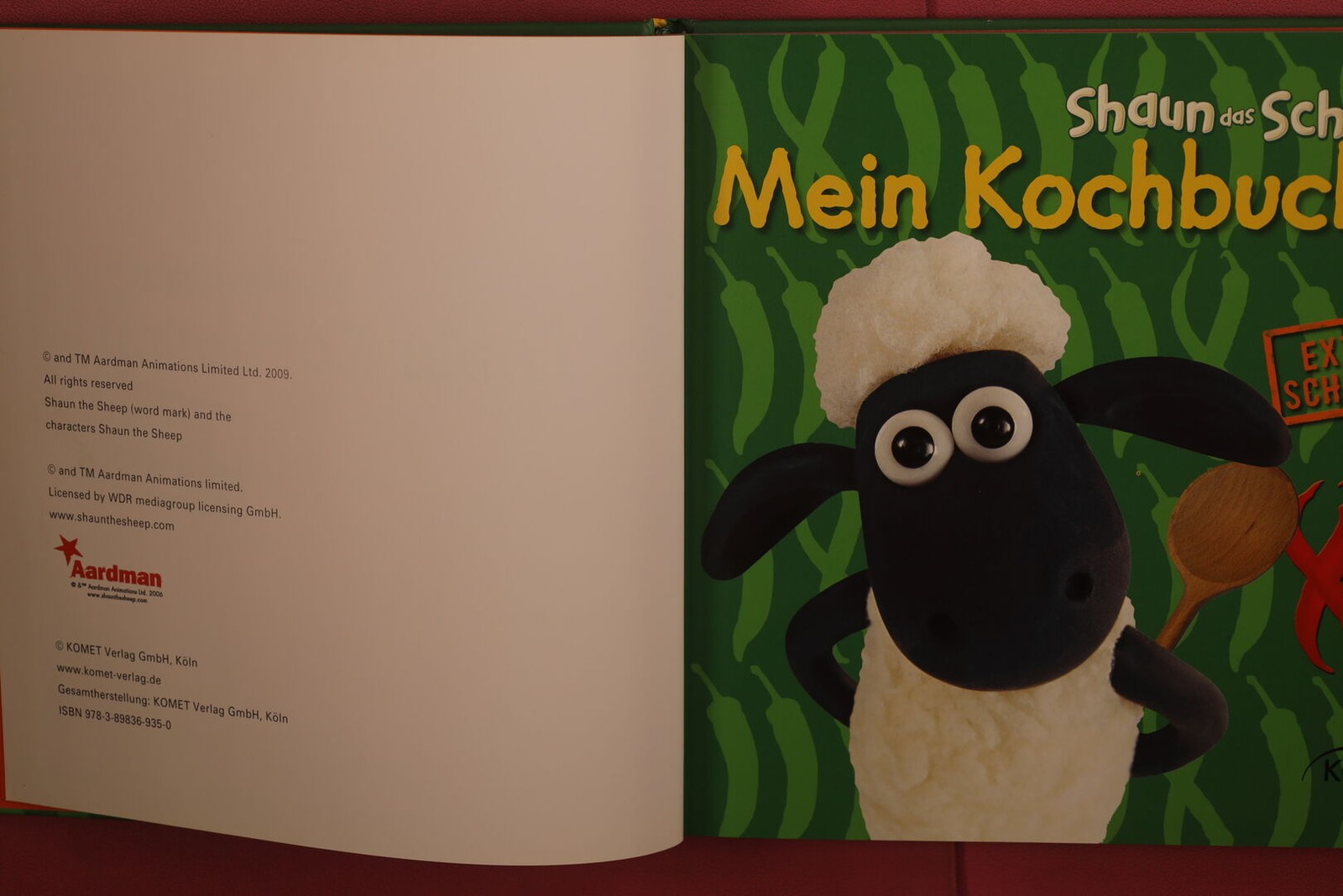 402611 Angabe Keine SHAUN DAS SCHAF: MEIN KOCHBUCH KOMET Verlag GmbH EXTRA
